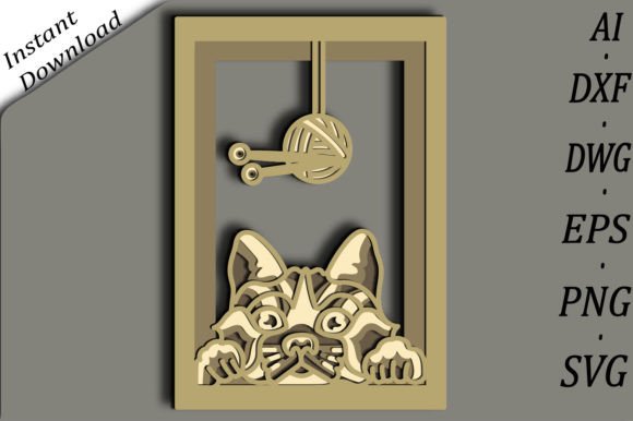 Elevating Craft Projects with the Cat Multilayer 3D SVG Cat 3D Mandala