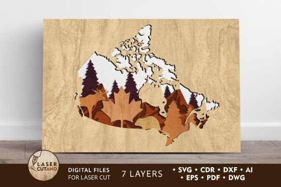 Elevating Spatial Design: The Strategic Value of the Map CANADA Cut Template Wall Art Panel