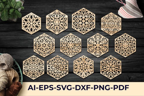 Evaluating Decorative Drink Hexagonal Coasters SVG for Modern Laser Projects