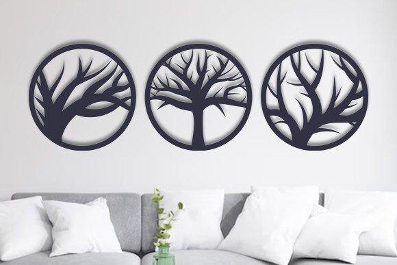 Evaluating Wall Art Laser Cut Tree SVG Files for Digital Fabrication