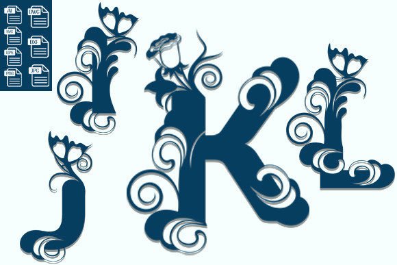 Floral Alphabet Laser Cut SVG Guide