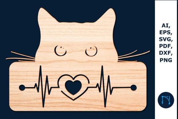 Stunning Laser Paper Cut Cat Face Decor SVG Designs