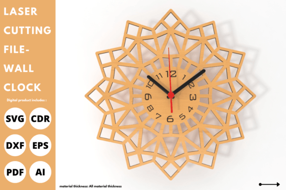 Transforming Spaces with Wall Clock SVG Laser Cut Files for Glowforge