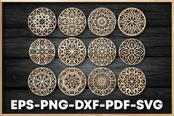 Unlock Creative Potential with Coasters Laser Cut SVG Files Bundle V07