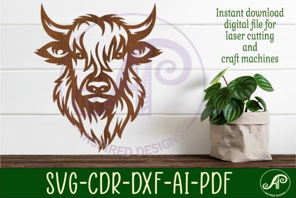 Unlocking Creativity with a Highland Cow Wall Art Sign SVG File
