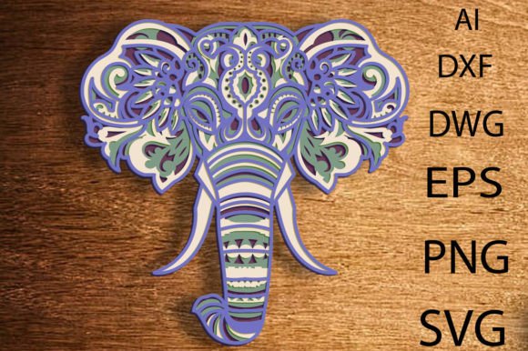 Unlocking Creativity with the Elephant Zentangle SVG Multicolor Pastel Design